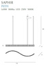 SAPHIR P0391 LAMPA WISZĄCA