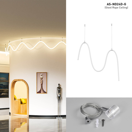 NEONFLEX ROPE 360 SILIKONOWA TUBA LED-2M ULLS25+ULAC269 Unilight