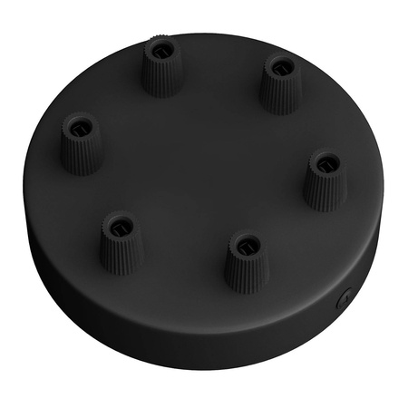 Okrągła podsufitka maskownica metalowa 6 otworów Creative cables BKRM126F-KRM126FVN