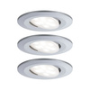 Zestaw opraw do wbudowania CALLA LED 3x6W 530lm okrągła wychylna 4000K IP65 230V chrom matowy PAULMANN PL99929