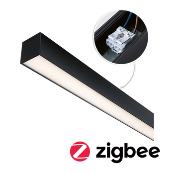 Oprawa liniowa systemu LINION LED SH ZIgbee17W 1m 3000K IP20 150VA 24V czarny RAL 9004 / aluminium PAULMANN PL98181