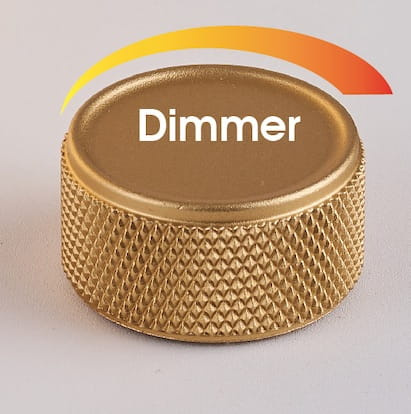 Kinkiet ściemnialny czarno-złoty RING ULKN13 Unilight