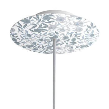 Duża okrągła podsufitka rozeta sufitowa Rose-One, średnica 200 mm, 1 otwór centralny i 4 otwory boczne  - PROMOCJA Creative cables BKROR201F-PROMO-KROR201F301