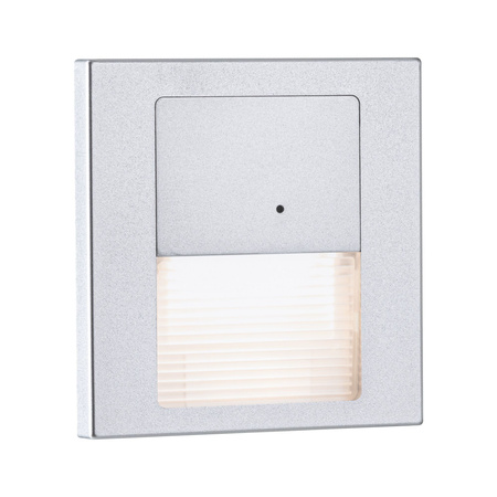 Oprawa przyschodowa TSARO LED czujnik ruchu i zmierzchu kwadrat 1x1,W 80lm 2700K IP20 230V chrom matowy / tworzywo sztuczne PAULMANN PL80003