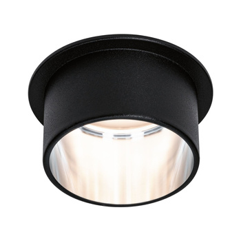 Oprawa do wbudowania GIL COIN LED 3-STEP DIM 6W 470lm 2700K IP44 230V czarny matowy/ szczotkowane żelazo