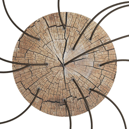 Duża okrągła podsufitka maskownica sufitowa XXL Rose-One, średnica 400 mm, 12 otworów i 4 otwory boczne - PROMOCJA Creative cables BKROR4012F-PROMO-KROR4012F304