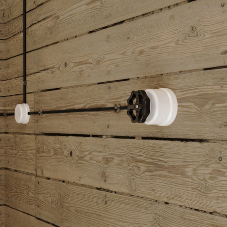 włącznik/włącznik z białej porcelany z pokrętłem Creative cables BPBOXSW080BIA-PBOXSW080BIANER