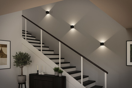 Mobile Wandl Nyara Sensor IP44 Sz Alu PAULMANN PL71282