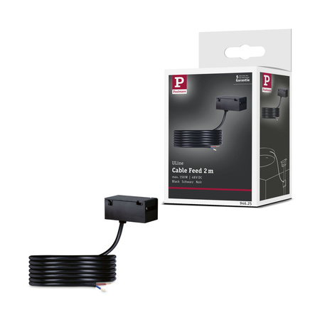 Adapter zasilający systemu ULine z przewodem 200cm IP20 czarny / aluminium PAULMANN PL94625