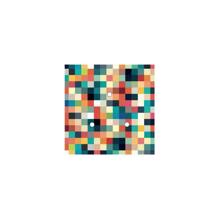 Duża kwadratowa podsufitka maskownica Rose-One, 200 mm, 3 otwory i 4 otwory boczne - PROMOCJA Creative cables BKROQ203TF-PROMO-KROQ203TF201