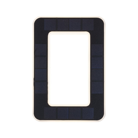 Oprawa elewacyjna SOLAR LED numer domu 0 3000K IP44 wymienny akumulator / czarna