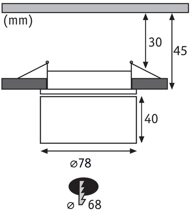 Oprawa wpuszczana LED Spircle biała mat 8W 3000K 36 st.
