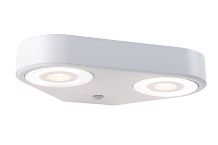 Oprawa elewacyjna SILMA LED 10W 2 450lm 3000K czujnik ruchu i zmierzchu IP44 230V biały / aluminium