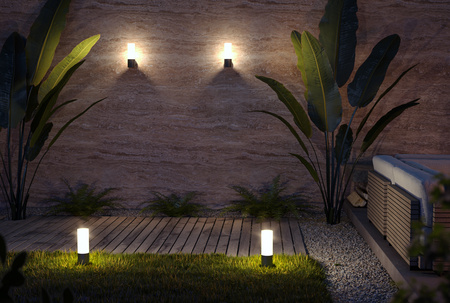 Lampa ogrodowa GREY Willis Maytoni O418FL-01GR