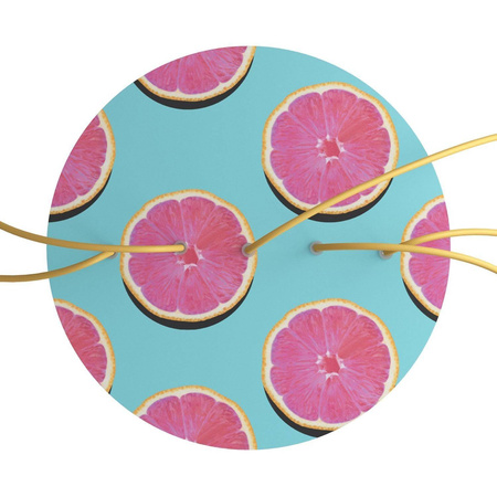 Duża okrągła podsufitka maskownica sufitowa XXL Rose-One, średnica 400 mm, 5 otworów w linii i 4 otwory boczne - PROMOCJA Creative cables BKROR405LF-PROMO-KROR405LF204