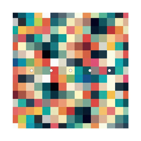 Kwadratowa podsufitka maskownica sufitowa XXL Rose-One, 400 mm, 5 otworów w linii i 4 otwory boczne- PROMOCJA Creative cables BKROQ405LF-PROMO-KROQ405LF201