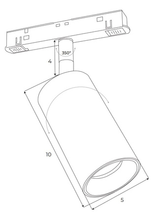 Reflektor Magnetyczny Dali 12W CCT TUNABLE WHITE DT8