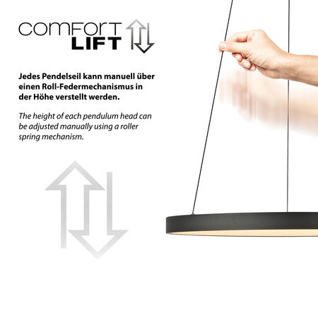 Lampa Wisząca Czarny HOOP 003902-032165 Newgarden