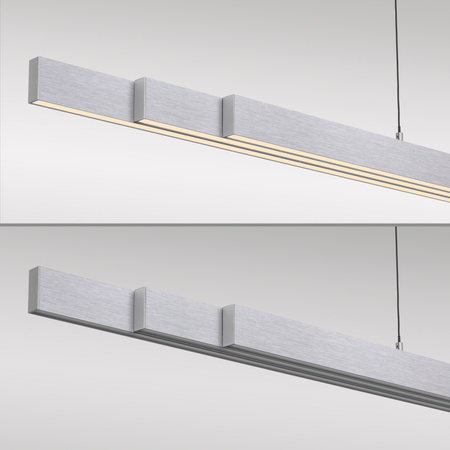 Lampa Wisząca Srebrny ADRIANA COMFORT LIFT 003902-032876 Newgarden