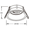 HOLLOW DEEP Downlight czarny - barwa swiatla 4000K neutralna
