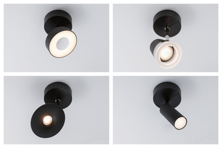 URail Single Spot-Base max50W czarny 230V tworzywo