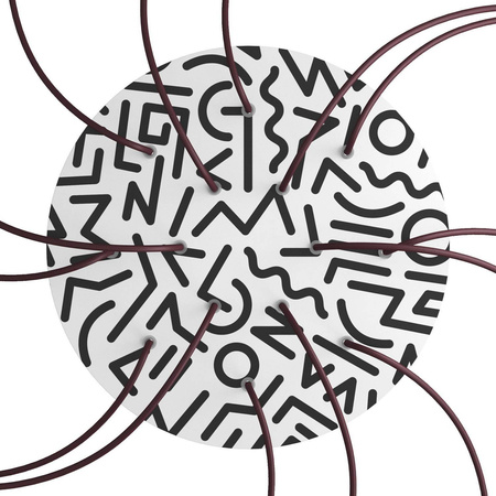 Duża okrągła podsufitka maskownica sufitowa XXL Rose-One, średnica 400 mm, 14 otworów i 4 otwory boczne - PROMOCJA Creative cables BKROR4014F-PROMO-KROR4014F202