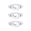 Zestaw opraw wbudowanych LED 3x4.8W wychylna 70 stopni 450lm 3000K 230V biały matowy / tworzywo sztuczne PAULMANN PL93388
