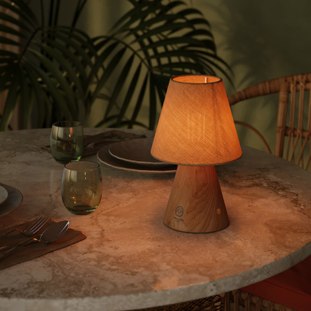 Ładowalna lampa przenośna Cabless11 z żarówką - personalizowana (min 20 części) Creative cables BCABLESS11-CUSTOM-PAR-B02-CABLESS11-NAT-CUSTOM-PARJCH-B02