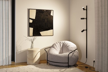 Przewód zasilający do szynoprzeowdu Urail 2m z wyłącznikiem max.1000W czarny matowy