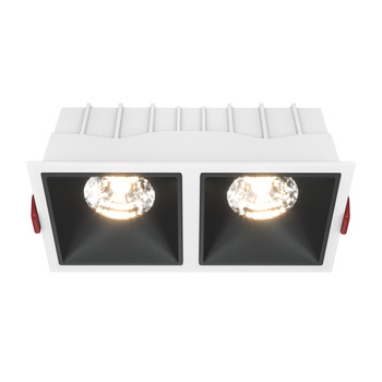 Downlight White and black Alfa LED Maytoni DL043-02-15W3K-D-SQ-WB