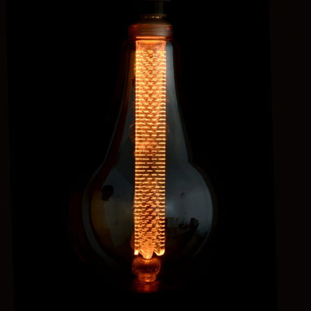 Żarówka designerska LED E27-30cm - Bursztynowa barwa - 2.8W-Spiral ULBU90 Unilight