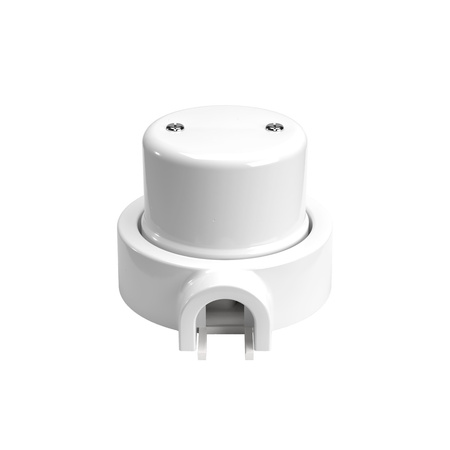 Duża okrągła podsufitka rozeta sufitowa Rose-One, średnica 200 mm, 2 otwory i 4 otwory boczne Creative cables BKROR203TF-KROR203TF103