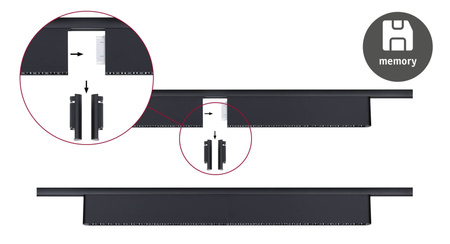 Oprawa na szynoprzewód URail ZELOS LED 3-STEP DIM 10W 1100lm IP20 4000K 230V czarny matowy / aluminium PAULMANN PL95716
