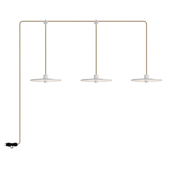 E-Snake EIVA przenośna lampa zewnętrzna IP65 z 3 źródłami światła z kloszami Creative cables BPSE3MDR20-PSE3EL02BISN06DDBIA