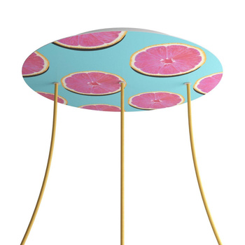 Duża okrągła podsufitka maskownica sufitowa XXL Rose-One, średnica 400 mm, 3 otwory w linii i 4 otwory boczne - PROMOCJA Creative cables BKROR403LF-PROMO-KROR403LF204