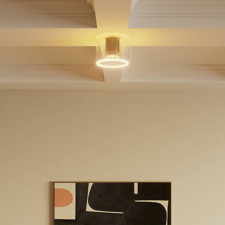 Kinkiet z mini przezroczystą żarówką Ghost Creative cables BIP44-E27-1-L4-IP44-E27-1-N-L4