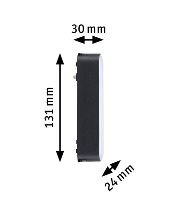 Oprawa na szynoprzewód JORIN LED 5W 650lm IP20 3000K 48V DC czarny matowy / aluminium PAULMANN PL95727