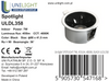 Lampa wpuszczana LED Downlight czarna 7W, 455 lm, Ra90, 3000K 36°, IP20