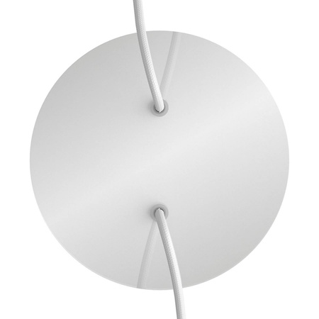 Duża okrągła podsufitka rozeta sufitowa Rose-One, średnica 200 mm, 2 otwory centralne i 4 otwory boczne Creative cables BKROR202F-KROR202F112