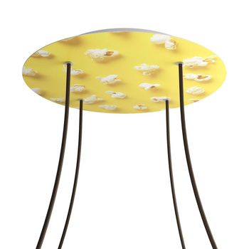 Duża okrągła podsufitka maskownica sufitowa XXL Rose-One, średnica 400 mm, 4 otwory i 4 otwory boczne - PROMOCJA Creative cables BKROR404F-PROMO-KROR404F203