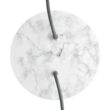 Duża okrągła podsufitka rozeta sufitowa Rose-One, średnica 200 mm, 2 otwory centralne i 4 otwory boczne Creative cables BKROR202F-KROR202F105