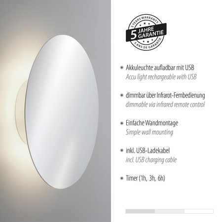 Kinkiet Chrom AKKU-PUNTUA 003902-031601 Newgarden