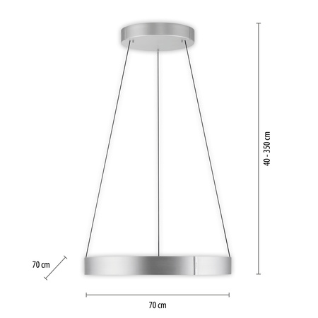 Lampa Wisząca Aluminium PURE E-CLIPSE 003902-031689 Newgarden