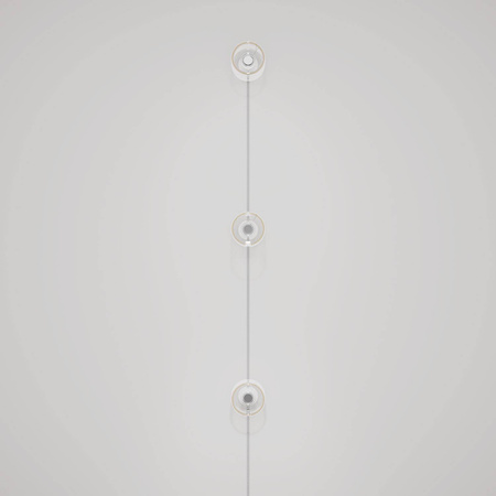 Lampa ścienna Spostaluce z wtyczką i 3 żarówkami Ghost Creative cables K3PL27L2FLEU-L-K3PL27L2FLEUTRN02-L