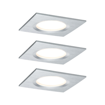 Zestaw Premium Coin Slim ściemniany LED 3x6,8W 2700K 230V 51mm Aluminium PAULMANN PL93895