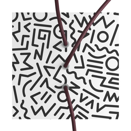 Duża kwadratowa podsufitka maskownica Rose-One, 200 mm, 3 otwory i 4 otwory boczne- PROMOCJA Creative cables BKROQ203LF-PROMO-KROQ203LF202