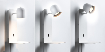 Oprawa ścienna MALENA USB-C max.5W GU10 230V biały matowy