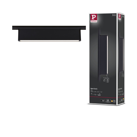 Oprawa na szynoprzewód URail CERIS LED 3-STEP DIM 9,5W 800lm IP20 3000K 230V czarny matowy / aluminium PAULMANN PL95709