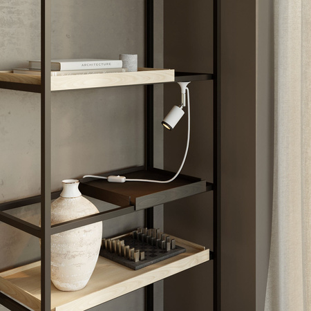 Duża okrągła podsufitka rozeta sufitowa Rose-One, średnica 200 mm, 4 otwory i 4 otwory boczne Creative cables BKROR204F-KROR204F103