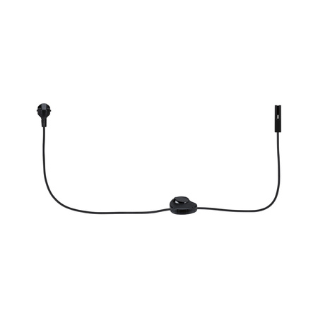 Przewód zasilający do szynoprzeowdu Urail 2m z wyłącznikiem max.1000W czarny matowy